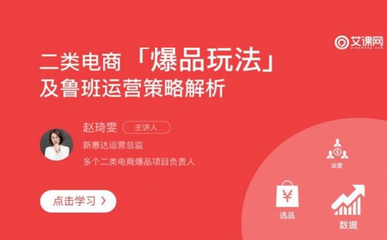 二类电商爆品玩法及鲁班运营策略解析 8天爆单10000台-乐学教程网