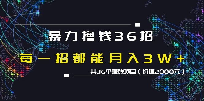 蜘蛛火暴力撸钱36 网赚百万项目全套课程(价值2000元)-乐学教程网