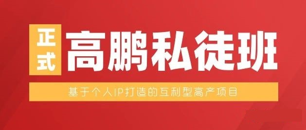 高鹏月入5万项目私徒班(无水印)-乐学教程网