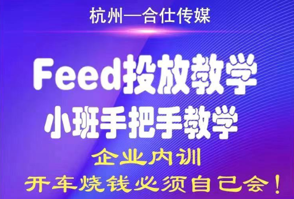 合仕传媒·Feed投放教学，价值12800元-乐学教程网