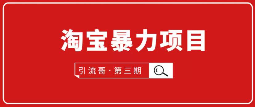 引流哥·淘宝暴力项目第3期，价值798元-乐学教程网