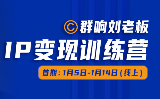 群响刘老板· 群响刘老板· IP 变现训练营（第5、6期），价值1099元-乐学教程网