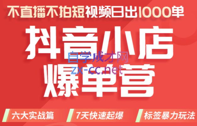 推易电商·2022年抖音小店爆单营【更新11月】，价值3980元-乐学教程网