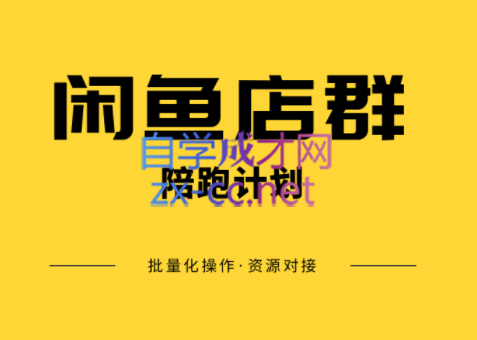 卓让·闲鱼店群一对一陪跑计划，价值7800元-乐学教程网