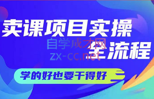 赵小理·卖课项目实操全流程，价值299元-乐学教程网