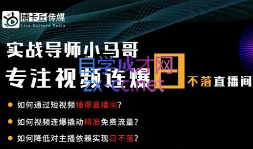 小马哥·视频连爆日不落直播间，价值1980元-乐学教程网