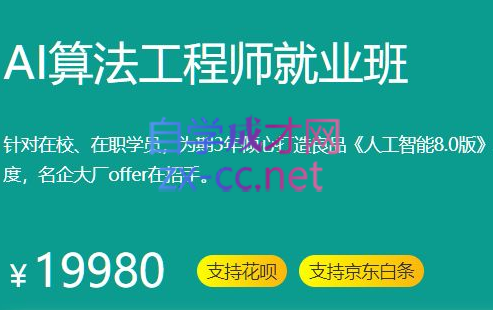 百战程序员·AI算法工程师就业班，价值19980元-乐学教程网