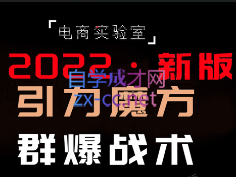 电商冰可乐·2022《引力魔方-群爆战术》，价值2080元-乐学教程网