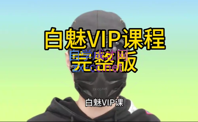 白魅VIP课程-乐学教程网