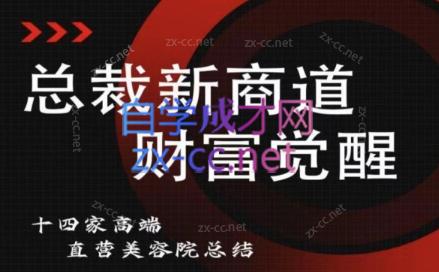 总裁新商道（美业老板必修课）-乐学教程网