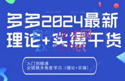 拼多多2024最新规则理论结合实际的干货-乐学教程网